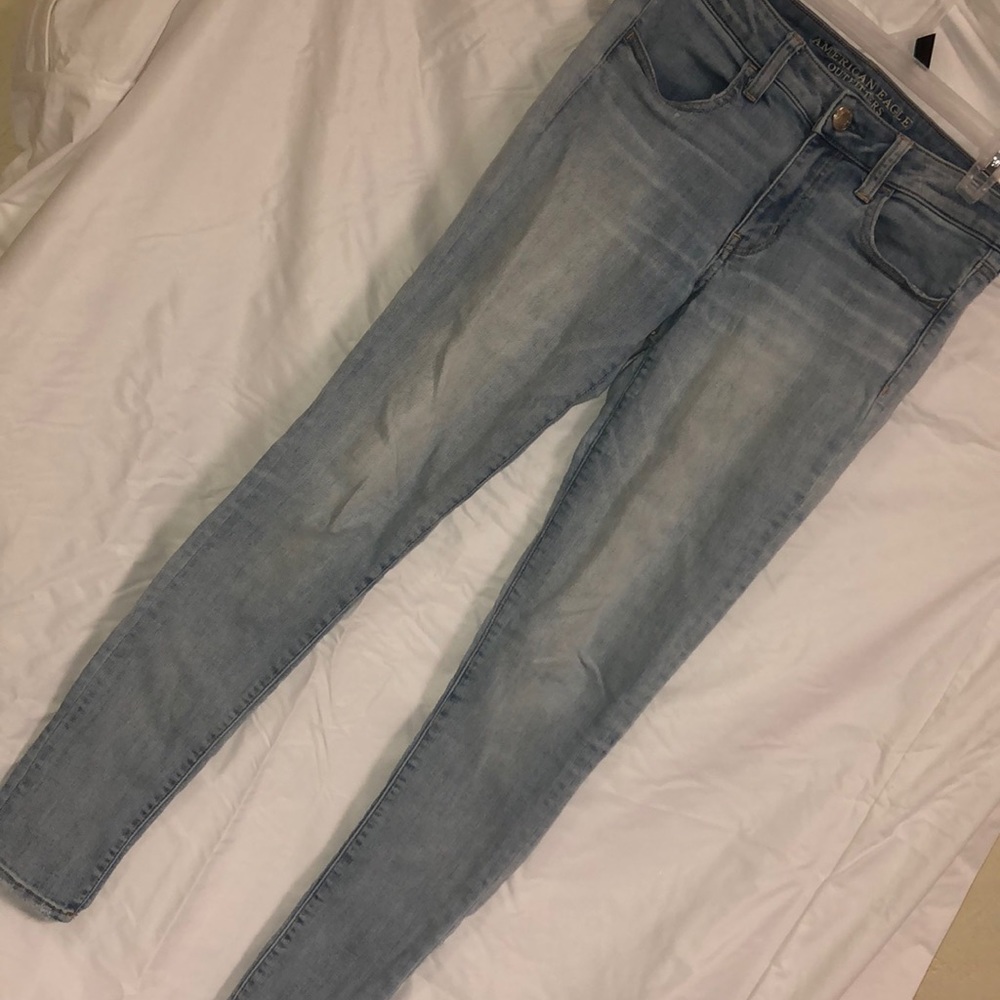 American Eagle Jeans Jeggings Skinny Light Wash